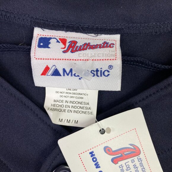 New York Yankees Baseball Jersey Men's Medium Majestic Cool Base Authentic Black - Picture 10 of 14